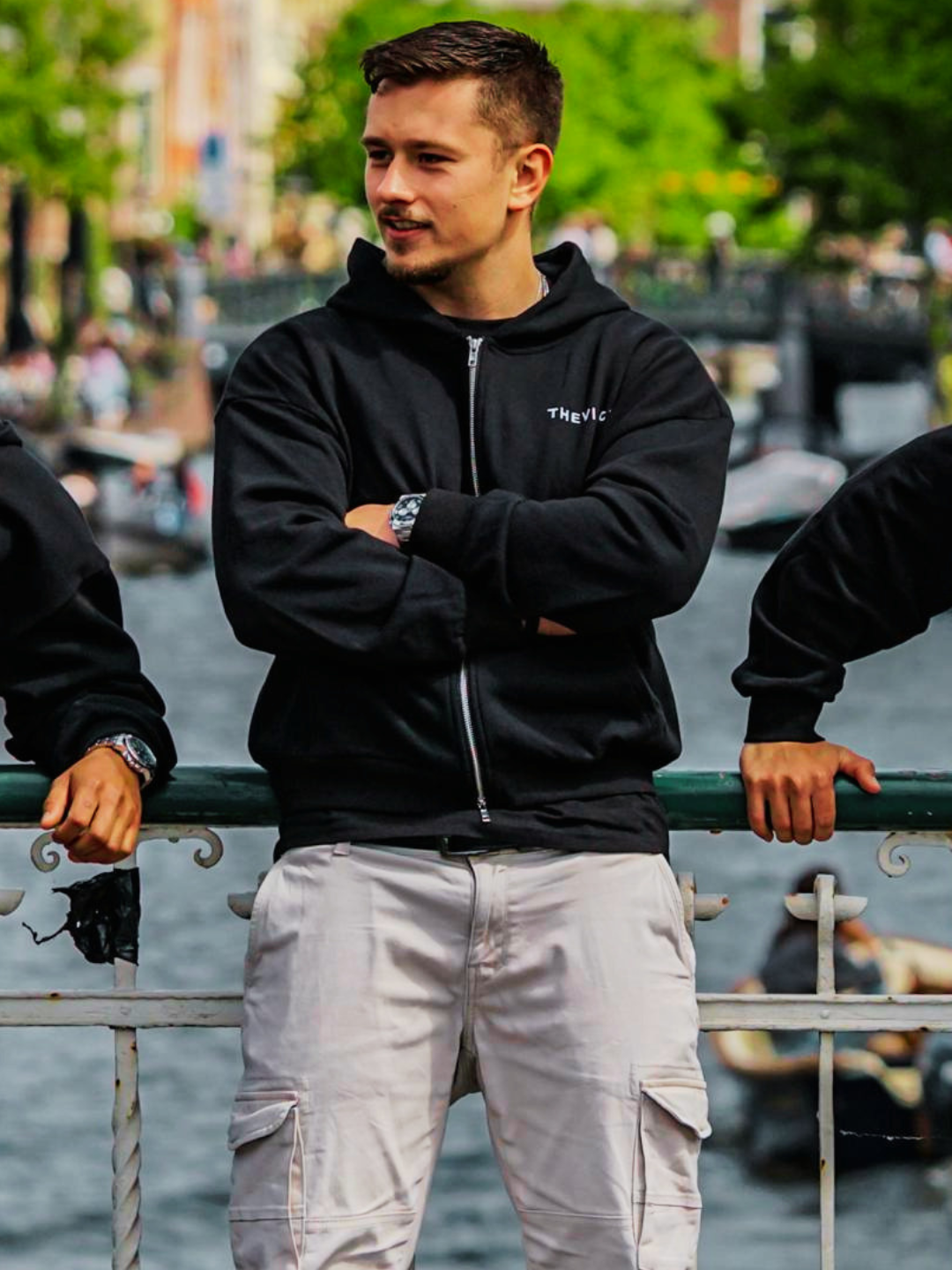 V01 Zip Hoodie - Black